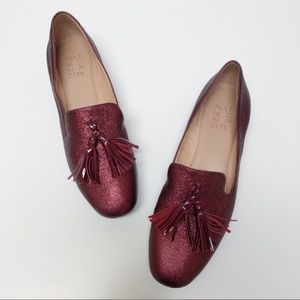 Naturlizer Elly Metallic Leather Tassel Loafer